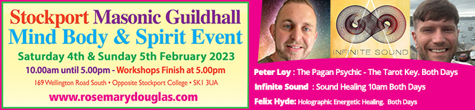 Stockport Guildhall Mind Body Spirit Event Weekend 4th 5th February2023